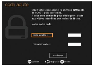 ORANGE GUIDE D UTILISATION DE LA TV NUMERIQUE - personnaliser le code adulte - 1