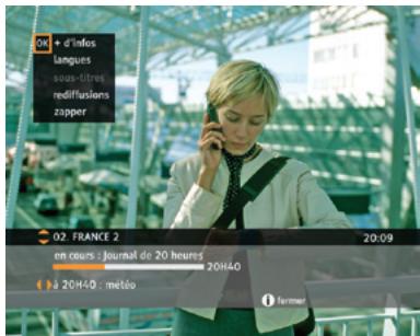 ORANGE GUIDE D UTILISATION DE LA TV NUMERIQUE - utiliser la zapfiche - 1