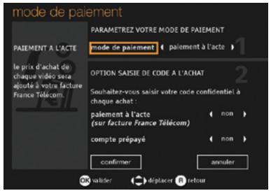 ORANGE GUIDE D UTILISATION DE LA TV NUMERIQUE - paramétrer le mode de paiement - 1