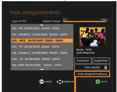 ORANGE GUIDE TIME CONTROL HD - programmer un enregistrement - 2