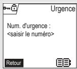 ORANGE D70V - Programmer un numéro d'urgence - 5