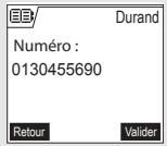 ORANGE D70V - Entrer un numéro dans le Répertoire - 3