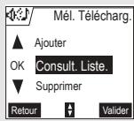 ORANGE D70V - Consulter les mélodies téléchargées dans le combiné - 2