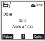 ORANGE D70V - Consulter une alerte anniversaire (ou agenda) - 3