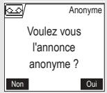 ORANGE D70V - Utiliser une annonce anonyme pré-enregistrée - 3