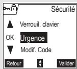 ORANGE D70V - Programmer un numéro d'urgence - 2