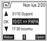 ORANGE D70V - Consulter un message destiné à une boîte personnelle - 1
