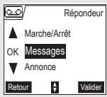 ORANGE D70V - Ecoute des messages à partir du combiné - 1