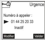 ORANGE D70V - Programmer un numéro d'urgence - 3