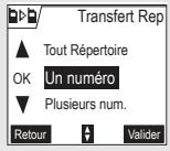 ORANGE D70V - Transférer tout ou partie du répertoire à un autre combiné - 1