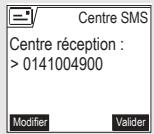ORANGE D70V - Modifier le numéro de centre SMS - 2