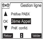 ORANGE D70V - RÉGLAGES AVANCÉS / GESTION DE LIGNE - 3