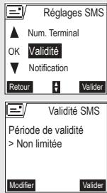 ORANGE D70V - Modifier la période de validité (selon opérateur) - 1