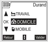 ORANGE D70V - Entrer un numéro dans le Répertoire - 4