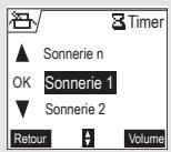 ORANGE D70V - Modifier la sonnerie du timer - 1
