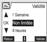 ORANGE D70V - Modifier la période de validité (selon opérateur) - 2