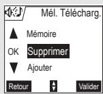 ORANGE D70V - Supprimer une mélodie téléchargée - 2