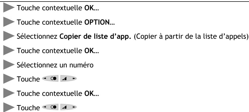 ORANGE E-DIATONIS XS DECT 2010 - Enchaînement de nombres de téléphone - 2