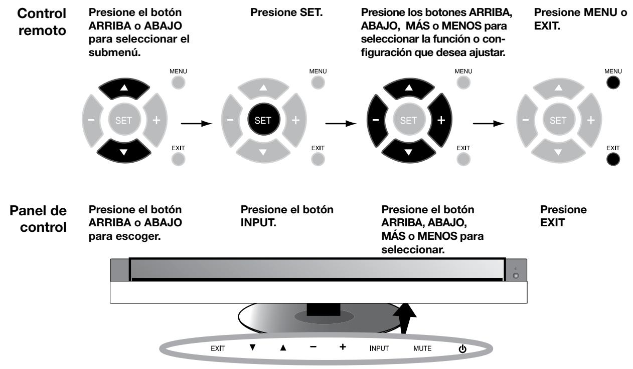 NEC M40 - Controles OSM (Administrator de pantalla) - 2