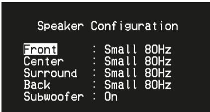 NAD T748,  T787 GRAPHITE,  T748 GRAPHITE V - SPEAKER CONFIGURATION (CONFIGURATION DES HAUT-PARLEURS) - 1
