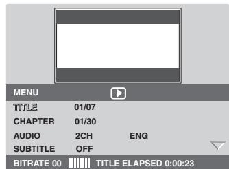 MARANTZ DV4001 - Druktijdens weergave op DISP. - 1