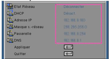 NEC U250X,  U260W,  V230X - Comment utiliser un navigateur web pour contrôler votre projeteur - 1