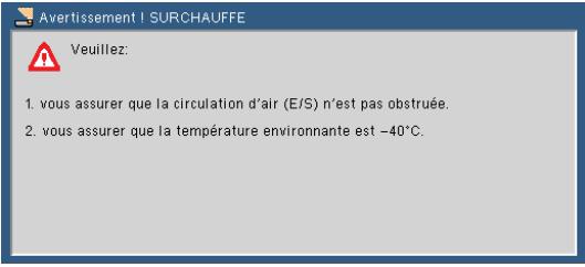 NEC U250X,  U260W,  V230X - Problème : Messages de rappel - 1