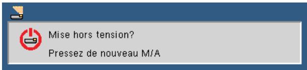 NEC U250X,  U260W,  V230X - Mise hors tension du projecteur - 1