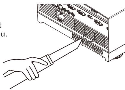 NEC U250X,  U260W,  V230X - Pour nettoyer le filtré à air - 1