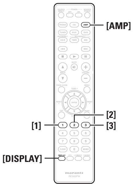 MARANTZ PM6004 - Réglage des codes de la télécommande - 1