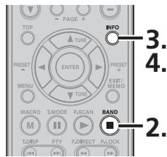 MARANTZ SR6004 - VÉRIFIER LE CANAL DE PRÉSELECTION SIRIUS - 2