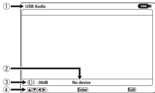 MARANTZ SR6004 - CE QUI APPARAI T SUR L'ECRAN DU MONITEUR (MENUSUPERIEUR) - 1