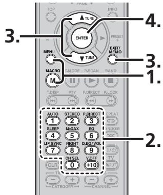 MARANTZ SR6004 - MODIFICATION DES MACROS - 1
