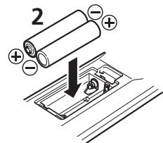 MARANTZ SR6004 - INSTALLATION DES PILES - 2