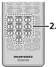 MARANTZ SR6004 - PROGRAMMATION AVEC LE CODE À 4 CHIFFRES - 2