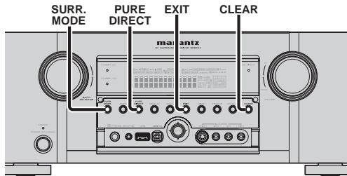 MARANTZ SR6004 - VERROUILLAGE DES TOUCHES DU PANNEAU AVANT DE L'APPAREIL - 1