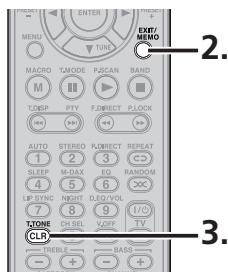 MARANTZ SR6004 - EFFACER LES STATIONS PRÉSELECTIONNÉES DE LA MÉMOIRE - 2