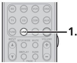 MARANTZ SR6004 - PREPARATIFS POUR LES OPÉRATIONS USB - 2