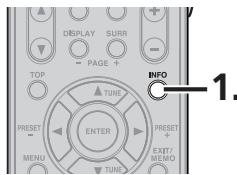 MARANTZ SR6004 - VISUALISATION DE L'ÉCRAN DE STATUT - 1