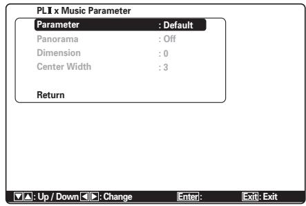 MARANTZ SR6004 - 3-2 PLIIx (PRO LOGIC IIx) MUSIC PARAMETER - 1