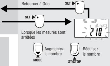CAT EYE CC-ED300 - Entrer la circonférence du pneu Plage - 1