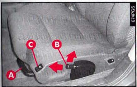 ALFA ROMEO 166 - Commandes pour le réglage manuel - 1
