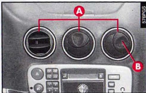 ALFA ROMEO 166 - REGLAGE DIFFUSEUR CENTRAL SUPERIEUR (fig. 87) - 2