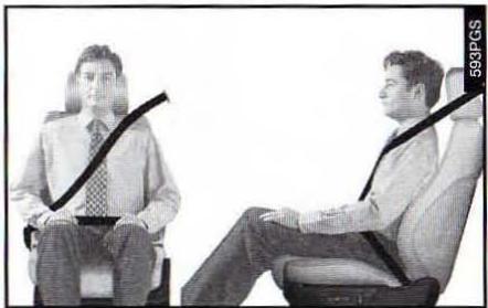 ALFA ROMEO 166 - AVERTISSEMENTS GENERAUX POUR L'UTILISATION DES CEINTURES DE SECURITE - 4