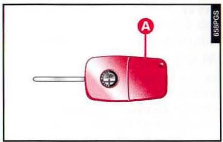 ALFA ROMEO 166 - Clé avec âme metallique et telecommande - 1