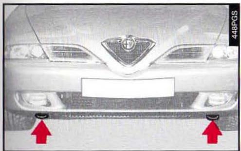 ALFA ROMEO 166 - Tractage d'un autre vehicule (fig. 107-108) - 2