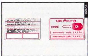 ALFA ROMEO 166 - LES CLES - 3
