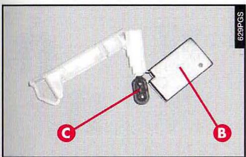 ALFA ROMEO 166 - PLAFONNIER DU COFFRE A BAGAGES (fig. 80-81-82) - 2