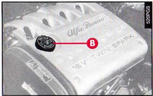 ALFA ROMEO 166 - APPOINT HUILME MOTEUR - 1