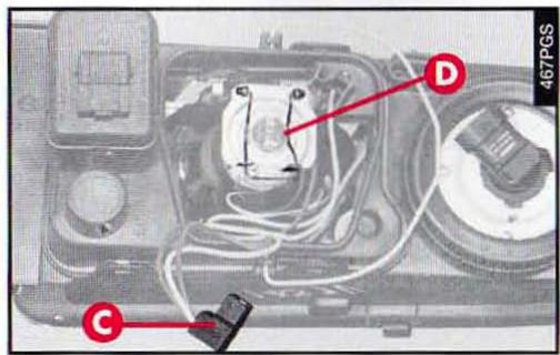 ALFA ROMEO 166 - FEUX DE CROISEMENT - PROJECTEURS AVEC AMPOULE A HALOGENE - 2